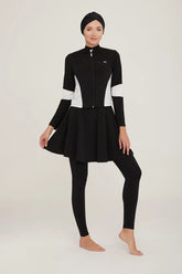 Adasea Burkini Lycra Swimsuit-4436 Voile Fashion